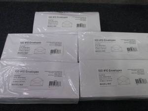 lot 376 image: 5 pks Baseline Gummed #10 Business ...