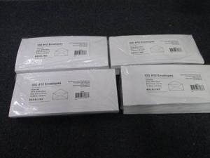lot 378 image: 4 pks Baseline Gummed #10 Business ...