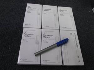 lot 399 image: 6 Baseline Permanent Markers, Fine ...