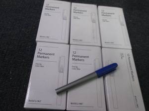 lot 400 image: 6 Baseline Permanent Markers, Fine ...
