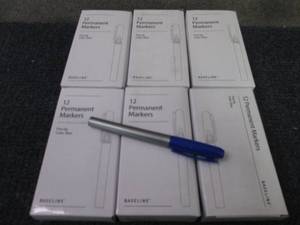 lot 401 image: 6 Baseline Permanent Markers, Fine ...