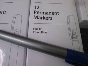 lot 402 image: 6 Baseline Permanent Markers, Fine ...