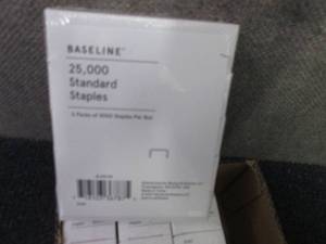 lot 404 image: 4- 25,000 Baseline Standard Staples...