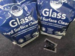 lot 418 image: 2- 100ct Aqua Chem Pacs Glass Hard ...