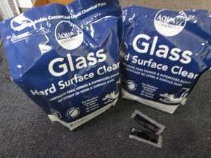 lot 420 image: 2- 100ct Aqua Chem Pacs Glass Hard ...