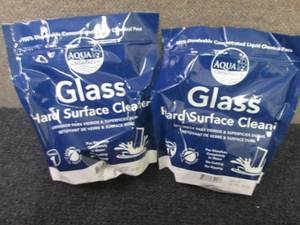 lot 423 image: 2- 100ct Aqua Chem Pacs Glass Hard ...