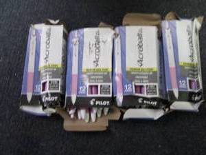 lot 431 image: 4- 12 pks Pilot Acroball Black Prem...