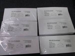 lot 434 image: 6 pks Baseline Gummed #10 Business ...