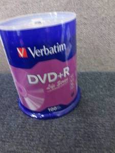 lot 452 image: 100 Verbatim DVD-R...