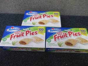 lot 568 image: 3- 12 ct Hostess Snack Size Apple F...