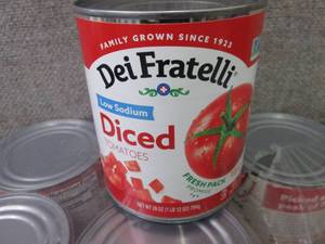 lot 601 image: 12- 28 oz Dei Fratelli Low Sodium D...