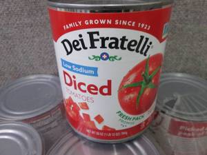 lot 603 image: 12- 28 oz Dei Fratelli Low Sodium D...
