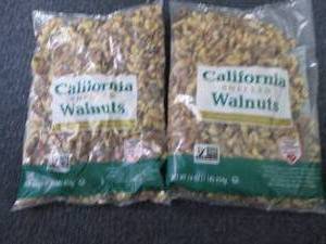 lot 615 image: 2- 16 oz Bags California Shelled Wa...