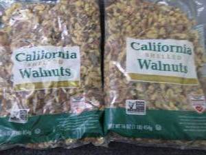 lot 617 image: 2- 16 oz Bags California Shelled Wa...