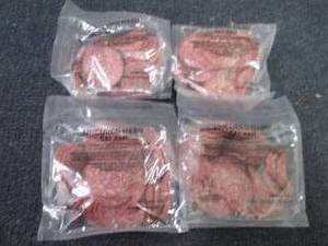 lot 628 image: 4- 8 oz pks Uncured Hard Salami...