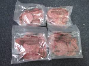 lot 632 image: 4- 8 oz pks Uncured Hard Salami...