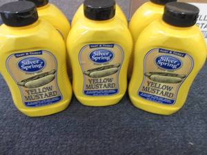 lot 644 image: 6- 20 oz Silver Spring Yellow Musta...