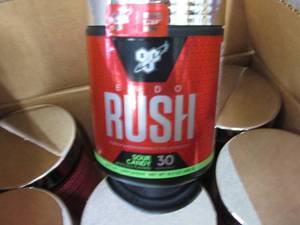 lot 656 image: 6- 14.3 oz Rush Sour Candy Suppleme...