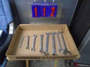 Qty of 8 Craftsman open end wrenches. As shown.
