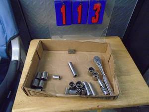 Craftsman 38 ratchet & sockets. As shown.