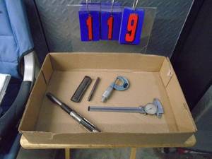 Flat of machinist tools. As shown.