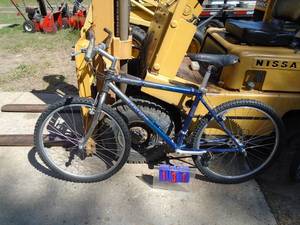 Trek light weight aluminum mens bicycle. Tires good. Needs a chain. As shown.
