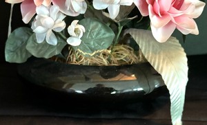 lot 73 image: Pretty Pink Faux Floral Arrangement