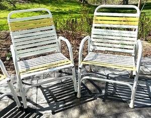 lot 110 image: Four Patio Chairs