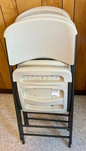 lot 29 image: Set of Four Folding Chairs by Lifetime