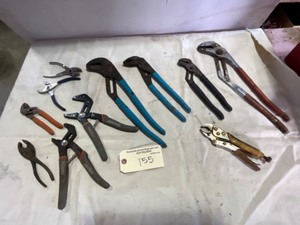 lot 155 image: Channel Locks, Plyers, Vice Grips