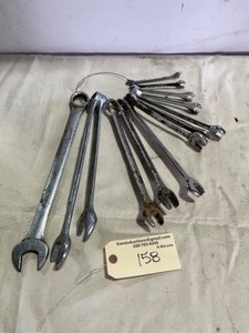 lot 158 image: Wrench Sets 1 18 - 38