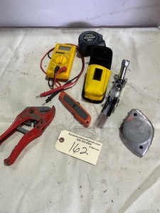 lot 162 image: 25 Tape Measure, Tester Multi, Chalk Line, Tube Cutter