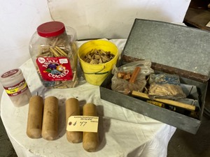lot 47 image: Wooden Biscuits  Dowel Pins  Legs