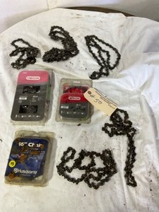 lot 50 image: Chain Saw Chains, Husqvarna, Oregon 8 Count