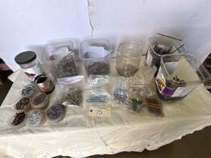 lot 75 image: Finishing Nails, Deck Screws, Pole Barn Nails & Misc