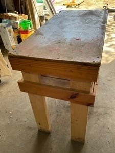 lot 98 image: Wooden Table 23 x 46 x 38T