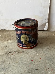 lot 286 image: George Washington pipe tin