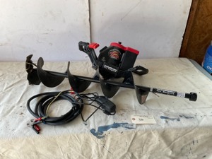 lot 336 image: Strike Master Ice Auger with charger. Looks unused