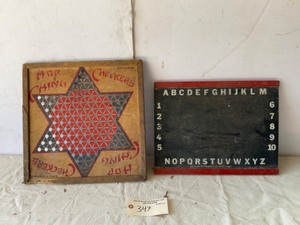 lot 347 image: Checkers & Chalk board