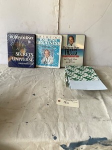 lot 360 image: Dr Wayne Dyer set of 3 tapes  Blue copy paper