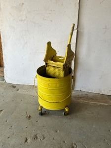 lot 239 image: Metal Mop bucket