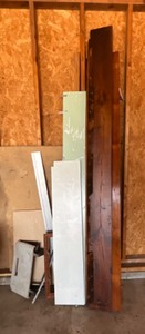 lot 268 image: Lot of Lumber - Boards, Trim, Shelving
