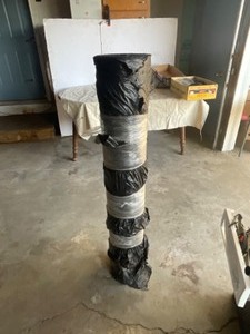 lot 378 image: Roll Black Plastic 48 wide