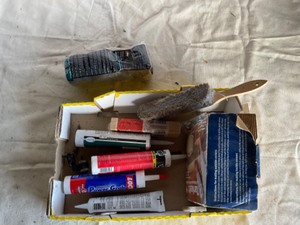 lot 395 image: Pack of Steel Wool, 3 Caulc, Shims, Adhesive Roll