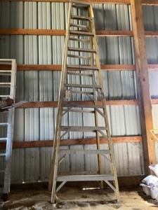lot 693 image: 10 Werner Fiberglass Ladder