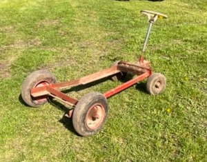 lot 733 image: Steel Cart with steering