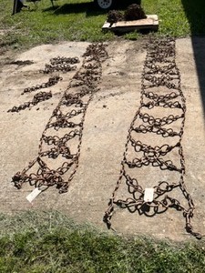 lot 618 image: Tractor Tire Chains