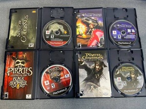 lot 6 image: PlayStation 2 PS2 Rated T Game Lot - Shadow of the Colossus, Power Drome, Pirates of the Caribbean - Working