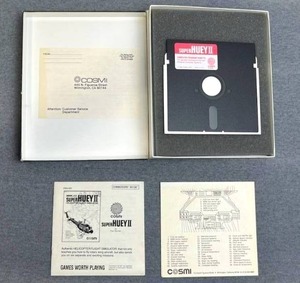lot 19 image: Vintage Earl Weaver Baseball II PC Game (1991, IBM) & Super Huey II Helicopter Simulator Computer Game by COSMI