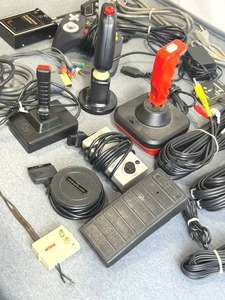 lot 23 image: Vintage Video Game Controllers, Cables, and Accessories